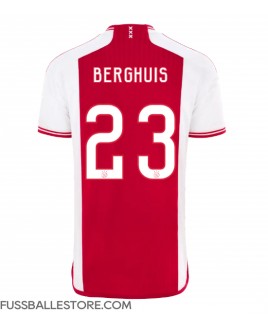 Günstige Ajax Steven Berghuis #23 Heimtrikot 2023-24 Kurzarm